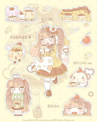 [푸딩중독클럽] 씰스티커💭🍮