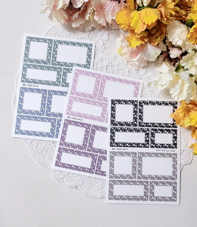 꽃송이 프레임 페이퍼 3종 set