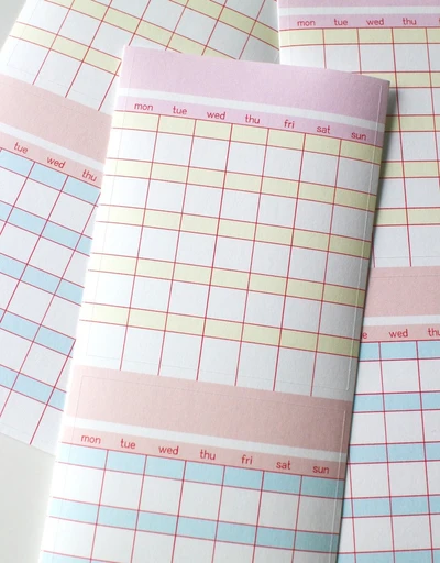 Monthly habit log sticker