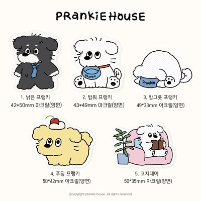 프랭키 아크릴 클립 5종