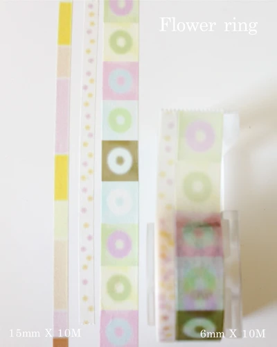 Flower ring Maskingtape 3set
