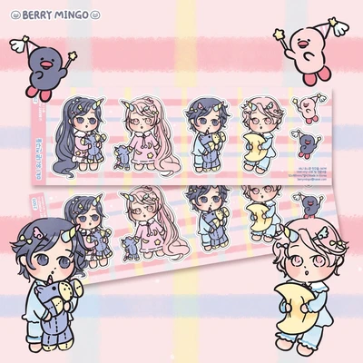 미니 유니콘 친구들 스티커