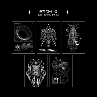 흑백엽서 5종