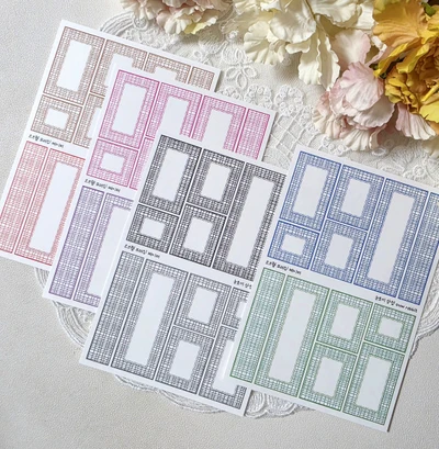 코브웹 프레임 페이퍼 4종 set