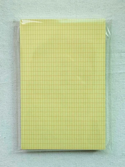 오렌지 격자 떡메모지