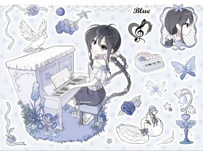 Blue Piecies 스티커