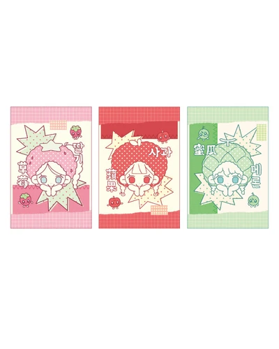 [단종 예정] 과일모자 엽서 3종 SET