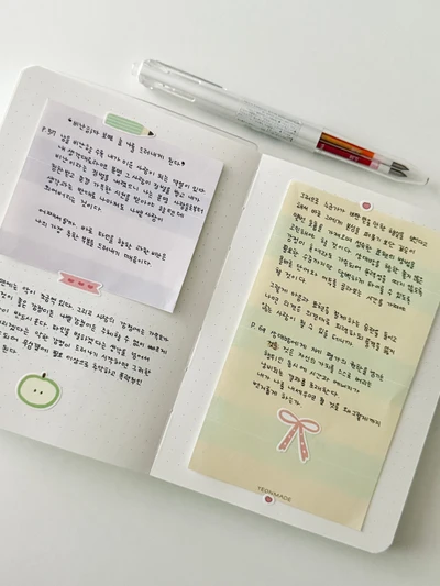 striped memopad