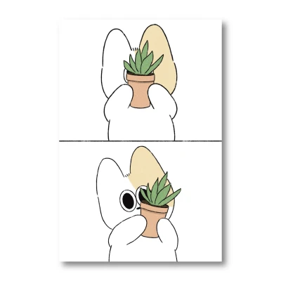 까꿍 치치 일러스트 엽서