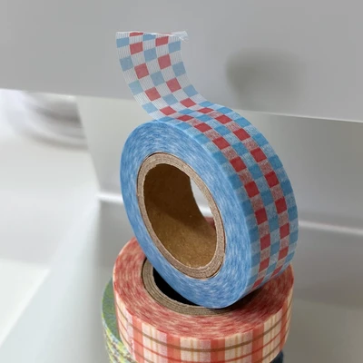 [10% SALE] red blue square masking tape