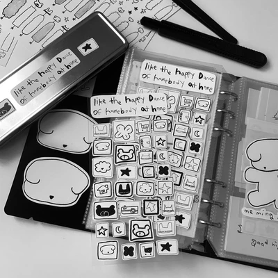 Square mini point sticker -!!
