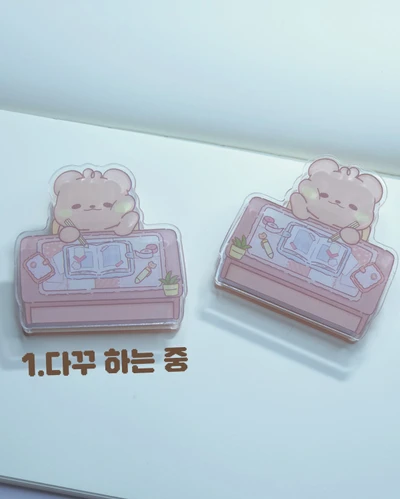 양면 아크릴 집게 3종