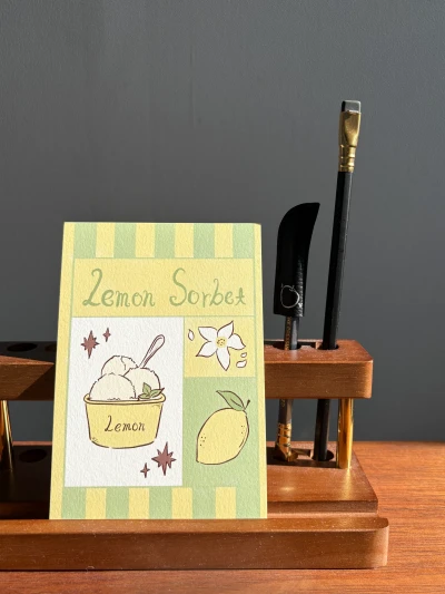 [Postcard] Lemon sorbet