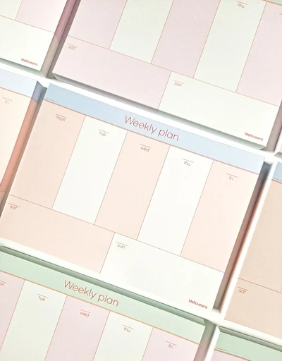 weekly plan memo wide 2종