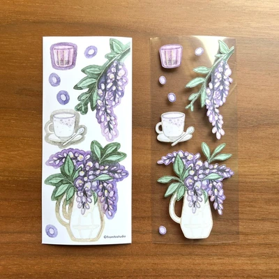  Wisteria Garden 빅씰 스티커