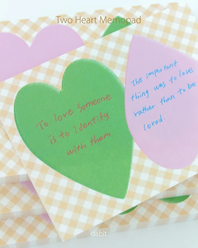 Two Heart memopad