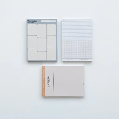 리마인더 빅사이즈 떡메모지 3type