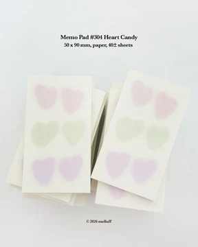 메모패드 304 하트캔디