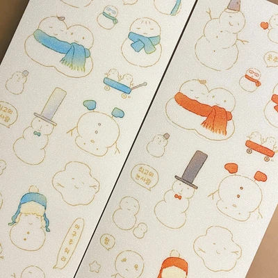 조금씩 이상한 눈사람들 스티커