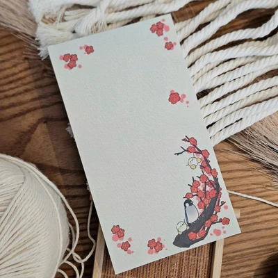 매화나무 떡메모지