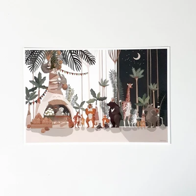 [애니멀리아 엽서] 나무늘보네 코코넛주스_sloth's coconut juice