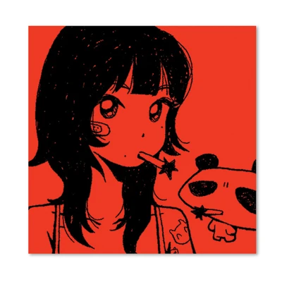 RED 정사각 엽서