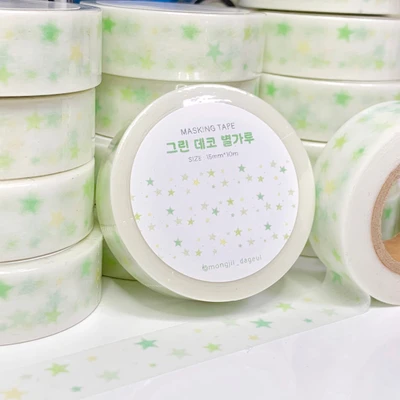그린 데코 별가루 마스킹테이프
