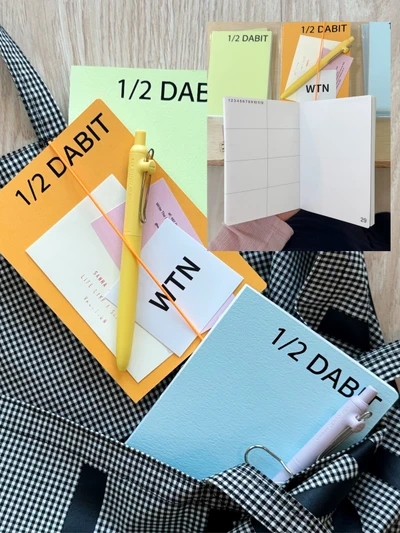 1/2 diary & note (3color)