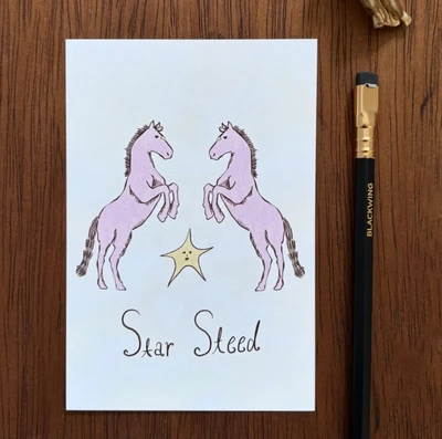 [Postcard] Star steed