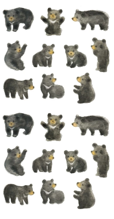 반달곰 스티커