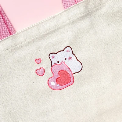 [30% SALE] 멜팅냥 자수 에코백