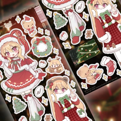 Merry Christmas...weevie! - 레드 씰스티커