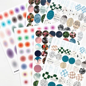 pattern shape 씰스티커 3type
