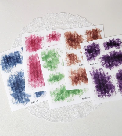 빈티지 스머지 스티커 5종 set