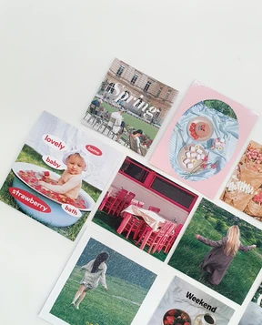 미니 계절 스티커 4종 Mini season sticker pack
