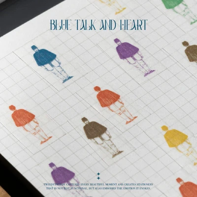 BLUE TALK AND HEART 마스킹테이프