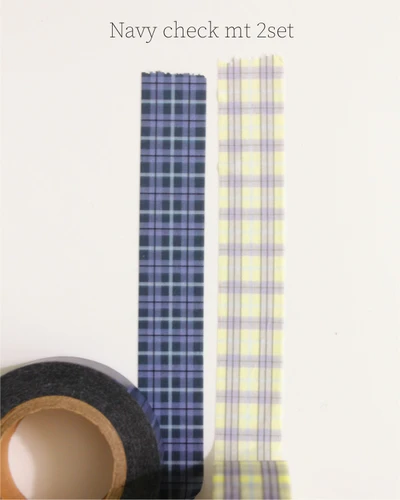 Navy check mt 2set