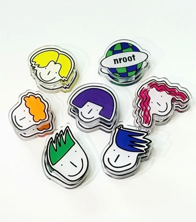 nroot 얼굴 아크릴집게