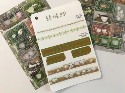 <숲속 기록 모임> 마스킹 테이프 4종