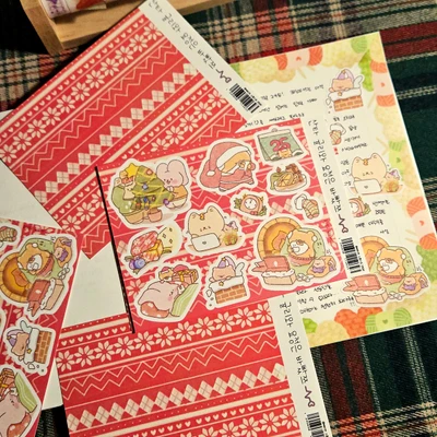 산타 귤리와 요정은 바빴쯔 씰스티커🎅