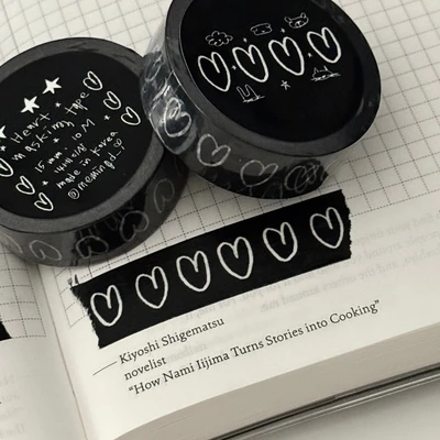 black heart masking tape - !! 