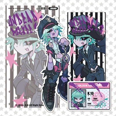 UNDEAD POLICE 조각스티커 2종