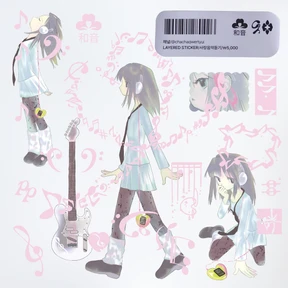 layered sticker-사랑음악듣기/도시수놓기/nonenones layered'coloring