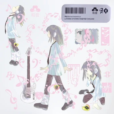 layered sticker-사랑음악듣기/도시수놓기/nonenones layered'coloring
