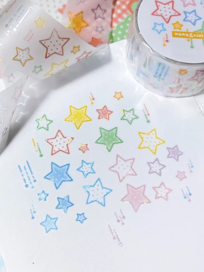 ⭐️11월 NEW⭐️SALE⭐️ 도트 별 레인보우_유리조각 박