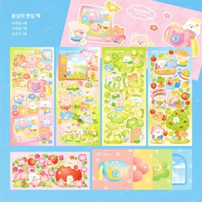 ❗️𝟲𝟲%❗️무테스티커 봄 4종 🌸