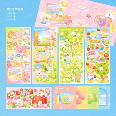 ❗️𝟲𝟲%❗️무테스티커 봄 4종 🌸