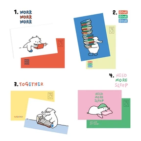 큰 엽서 4종