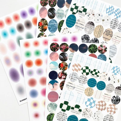 pattern shape 씰스티커 3type