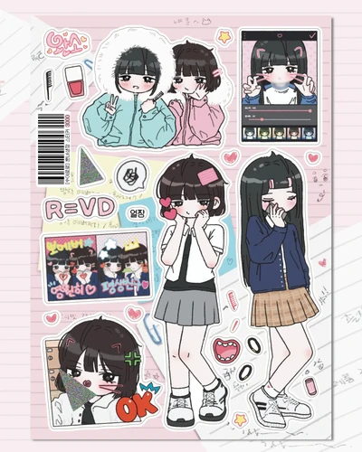 훈녀생정 스티커